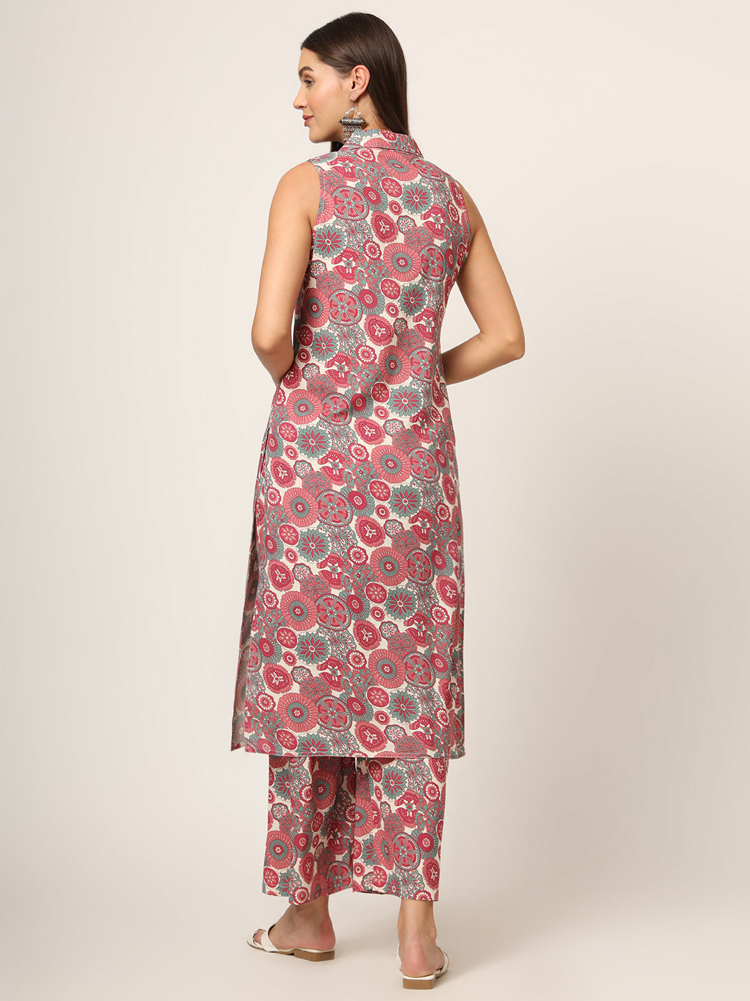 Divena Maroon Printed Rayon Fabric Straight Kurta