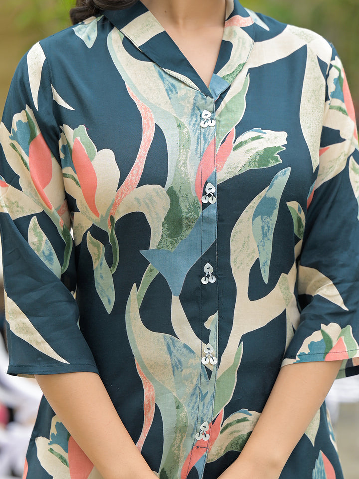 Divena Crystal Viscose Muticolor Digital Print Co-ords Sets