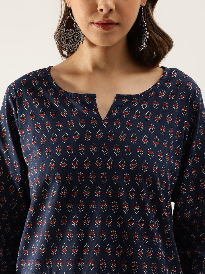 Divena Blue Printed Loungewear /Nightwear