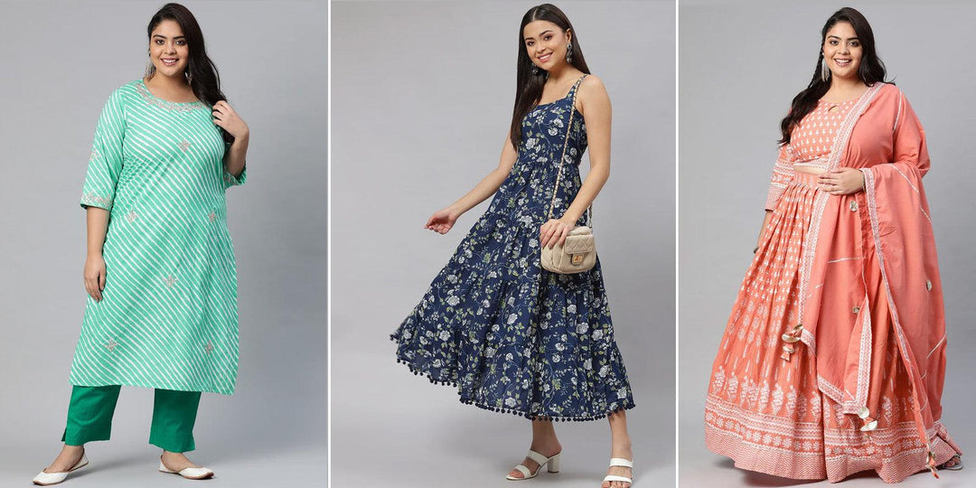 Fashionable Ethnic Wear for Plus-Size Women - divena world