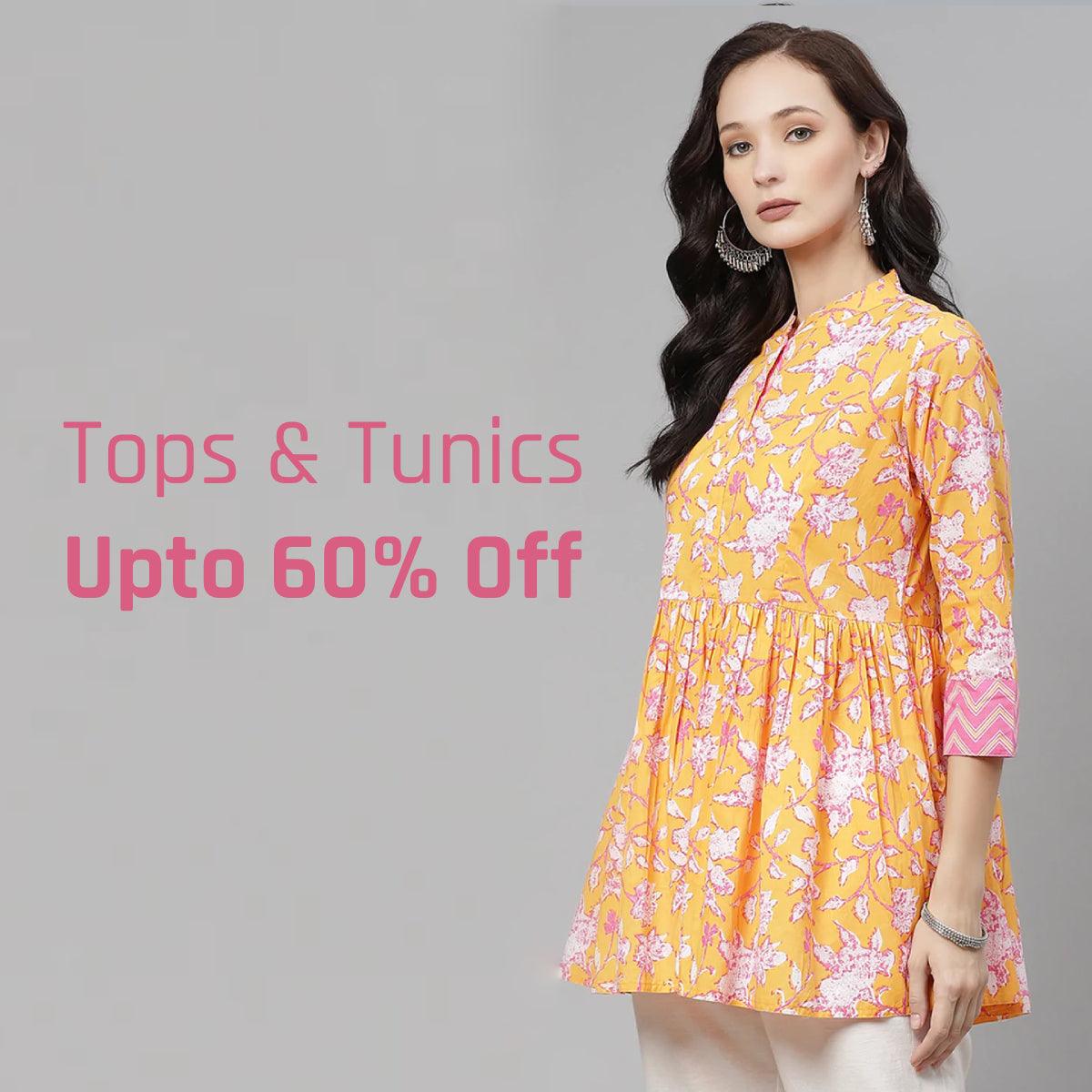 Buy Printed Top For Women | Tunic Tops | Divena World – divena world