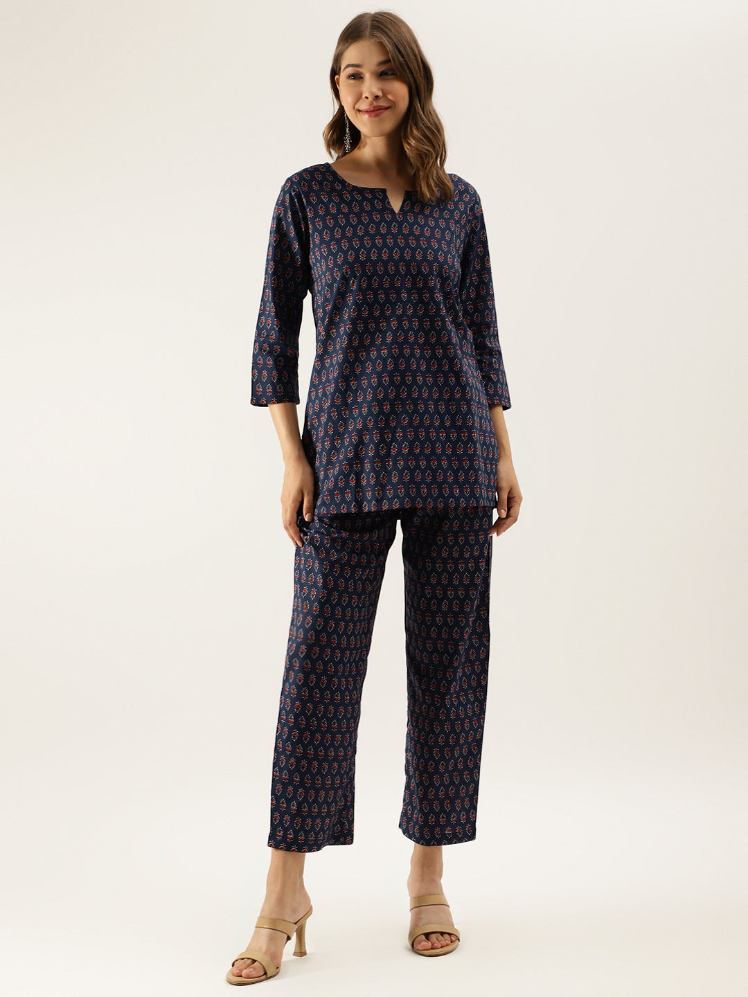 Blue Printed Loungewear /Nightwear — view 1