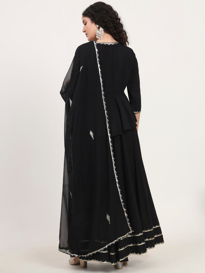 Divena Back Gota Hand Work lehenga dupatta set