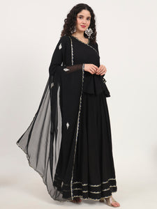 Divena Back Gota Hand Work lehenga dupatta set