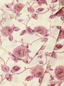 Divena Purple Floral Print Cotton Co-ord Set