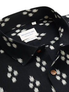 Millennial Men Black & White  Cotton  Full Sleeve  Shirt for Men-MMF0217