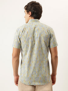 Millennial Men Pista Printed Cotton Half Sleeve Shirts
