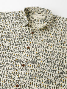 Printed Cotton 150GSM Men Half Sleeves Shirt
