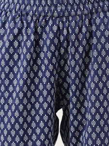 Divena Blue Printed Loungewear/Nightwear - divena world