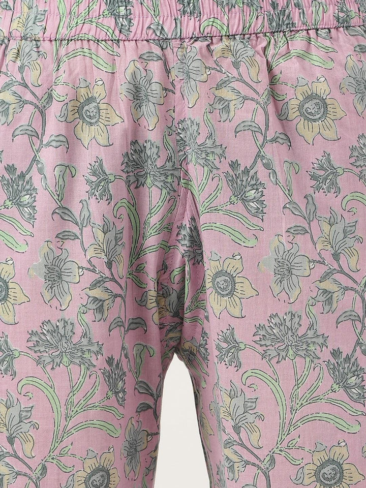 Divena Lavender Printed Loungewear/Nightwear - divena world