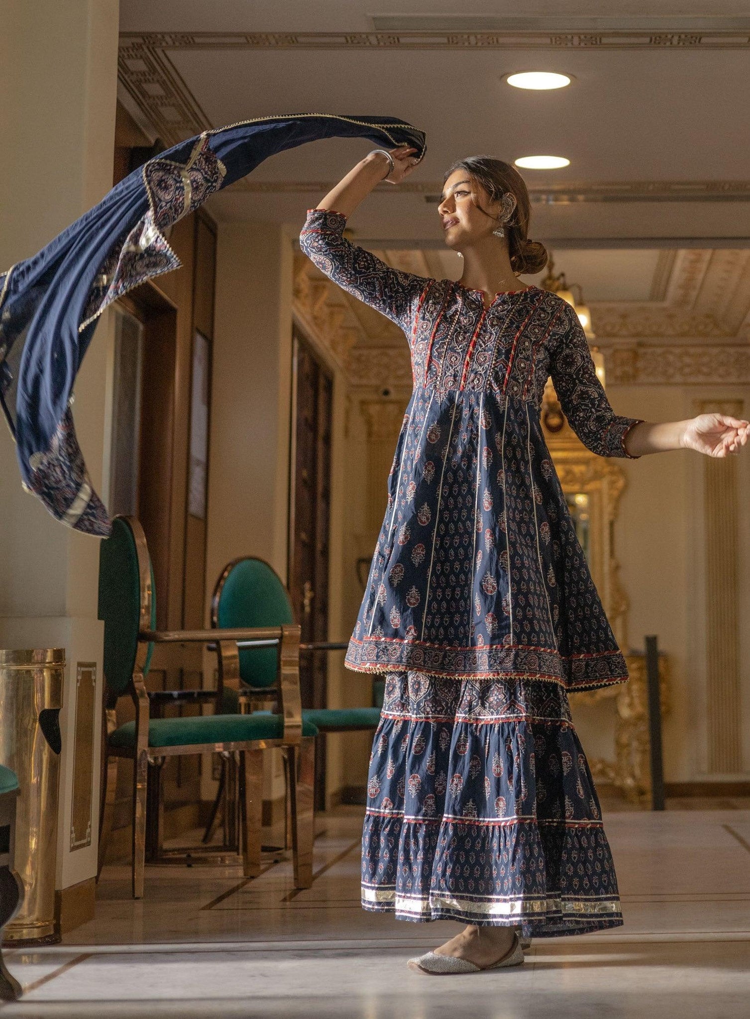 Buy Pakistani Short Kurti Sharara 3 Piece Set, Heavy Embroidery Work  Premium Stitched Indian Ethnic Wear for Women, Kurti Sharara & Dupatta  Online in India - Etsy