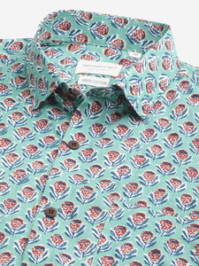 Millennial Men Sea Green & Blue  Cotton  Full Sleeve  Shirt for Men-MMF0280 - divenaworld.com