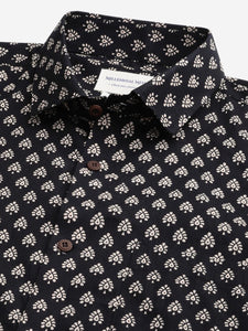 Millennial Men Black & Beige Cotton  Half Sleeve Shirt for Men-MMH0172 - divenaworld.com