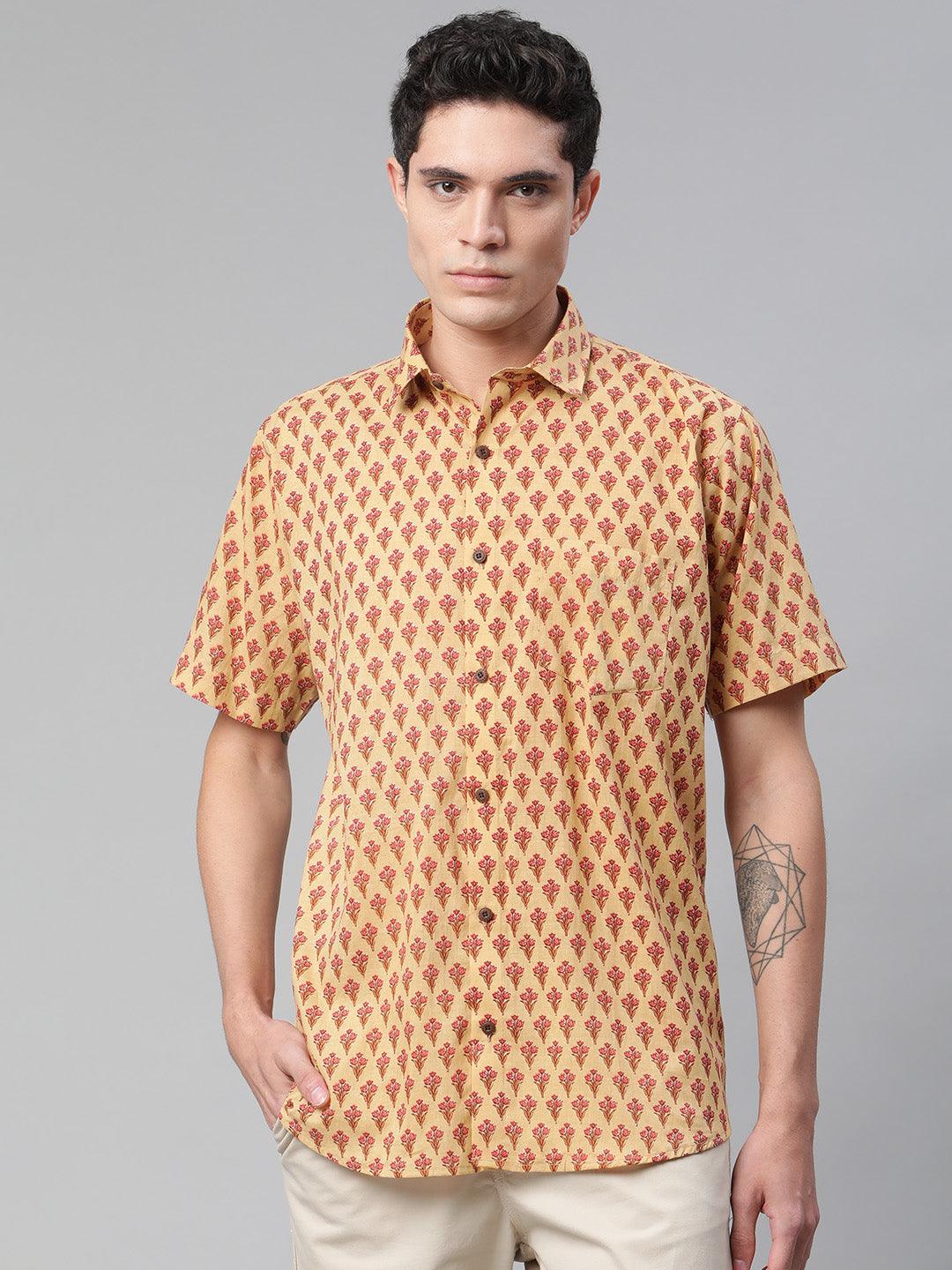 ESPARTO Sadaa Half Sleeve Shirt in Organic Cotton ESPARTO Sadaa Half Sleeve Shirt in Organic Cotton